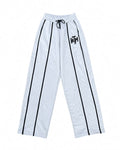 GREY WIDE LEG SWEATPANTS